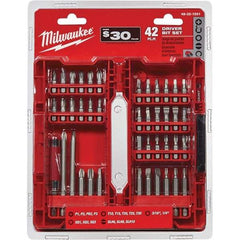 Milwaukee Tool - Power & Impact Screwdriver Bit Sets Point Type: Assorted Bit Type: Driver - Strong Tooling