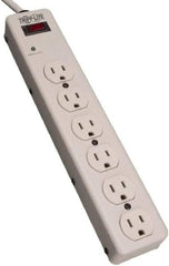 Tripp-Lite - 6 Outlets, 120 VAC15 Amps, 6' Cord, Power Outlet Strip - Floor, Keyhole Mount, 5-15 NEMA Configuration, 2-1/2" Strip - Strong Tooling