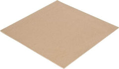 Made in USA - 12" Long, 12" Wide, Natural Gum Rubber Foam Sheet - 35 to 45 Durometer, Tan, -20 to 140°F, 3,000 psi Tensile Strength, Stock Length - Strong Tooling