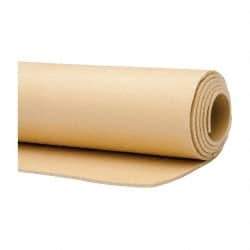 Made in USA - 36" Wide, Natural Gum Rubber Foam Sheet - 35 to 45 Durometer, Tan, -20 to 140°F, 3,000 psi Tensile Strength, Cut-to-Length - Strong Tooling