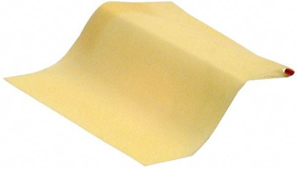 Made in USA - 42" Wide, 0.006" Thick, Natural Latex Rubber Foam Sheet - 35 to 45 Durometer, Amber (Color), -65 to 180°F, 4,000 psi Tensile Strength, Cut-to-Length - Strong Tooling