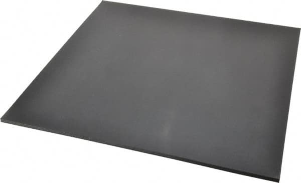 Made in USA - 12" Long, 12" Wide, Buna-N Rubber Foam Sheet - 35 to 45 Durometer, Black, -20 to 170°F, 800 psi Tensile Strength, Stock Length - Strong Tooling