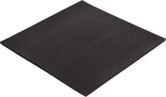 Made in USA - 12" Long, 12" Wide, Buna-N Rubber Foam Sheet - 35 to 45 Durometer, Black, -20 to 170°F, 800 psi Tensile Strength, Stock Length - Strong Tooling