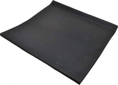 Made in USA - 12" Long, 12" Wide, Buna-N Rubber Foam Sheet - 50 to 60 Durometer, Black, -20 to 170°F, 900 psi Tensile Strength, Stock Length - Strong Tooling