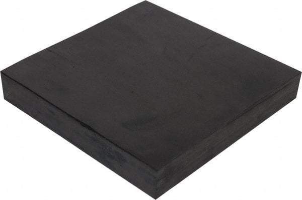 Made in USA - 12" Long, 12" Wide, Neoprene Spring Blend Rubber Foam Sheet - 65 to 75 Durometer, Black, -20 to 170°F, 1,000 psi Tensile Strength, Stock Length - Strong Tooling