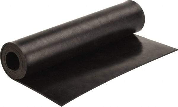 Made in USA - 36" Long, 12" Wide, Neoprene Spring Blend Rubber Foam Sheet - 65 to 75 Durometer, Black, -20 to 170°F, 1,000 psi Tensile Strength, Stock Length - Strong Tooling