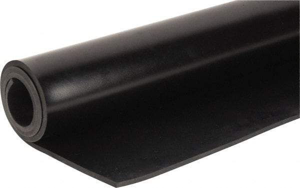 Made in USA - 36" Long, 24" Wide, Neoprene Spring Blend Rubber Foam Sheet - 65 to 75 Durometer, Black, -20 to 170°F, 1,000 psi Tensile Strength, Stock Length - Strong Tooling