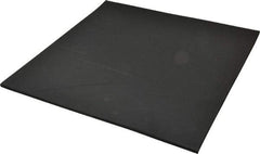 Made in USA - 12" Long, 12" Wide, EPDM Rubber Foam Sheet - 50 to 60 Durometer, Black, -40 to 240°F, 1,000 psi Tensile Strength, Stock Length - Strong Tooling