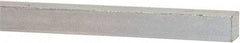 Made in USA - 12" Long x 3/8" High x 3/8" Wide, Zinc-Plated Oversized Key Stock - C1018 Steel - Strong Tooling