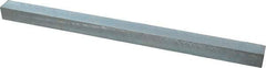 Made in USA - 12" Long x 11/16" High x 11/16" Wide, Zinc-Plated Oversized Key Stock - C1018 Steel - Strong Tooling