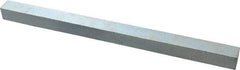 Made in USA - 12" Long x 3/4" High x 3/4" Wide, Zinc-Plated Oversized Key Stock - C1018 Steel - Strong Tooling