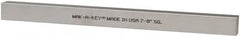 Made in USA - 12" Long x 7/8" High x 7/8" Wide, Zinc-Plated Oversized Key Stock - C1018 Steel - Strong Tooling