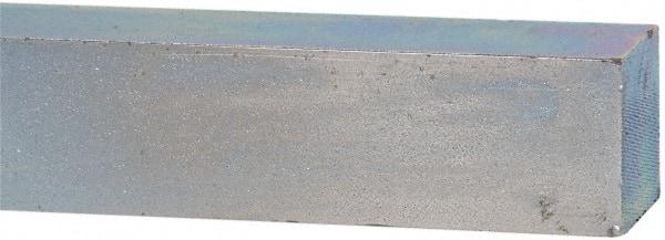 Made in USA - 12" Long x 1" High x 1" Wide, Zinc-Plated Oversized Key Stock - C1018 Steel - Strong Tooling