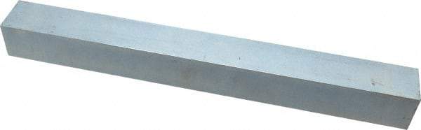 Made in USA - 12" Long x 1-1/4" High x 1-1/4" Wide, Zinc-Plated Oversized Key Stock - C1018 Steel - Strong Tooling