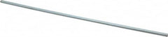 Made in USA - 12" Long, Zinc-Plated Step Key Stock for Shafts - C1018 Steel - Strong Tooling