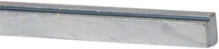 Made in USA - 12" Long, Zinc-Plated Step Key Stock for Shafts - C1018 Steel - Strong Tooling