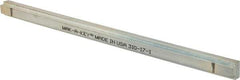 Made in USA - 12" Long, Zinc-Plated Step Key Stock for Shafts - C1018 Steel - Strong Tooling