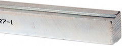 Made in USA - 12" Long, Zinc-Plated Step Key Stock for Shafts - C1018 Steel - Strong Tooling