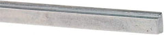 Made in USA - 12" Long, Zinc-Plated Step Key Stock for Gears - C1018 Steel - Strong Tooling