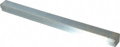 Made in USA - 12" Long, Zinc-Plated Step Key Stock for Gears - C1018 Steel - Strong Tooling