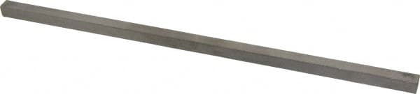 Made in USA - 12" Long x 3/8" High x 3/8" Wide, Undersized Key Stock - Type 316 Stainless Steel - Strong Tooling