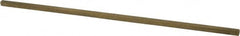 Made in USA - 12" Long x 1/4" High x 1/4" Wide, Over/Undersized Key Stock - Alloy 360 Brass - Strong Tooling