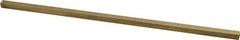 Made in USA - 12" Long x 5/16" High x 5/16" Wide, Over/Undersized Key Stock - Alloy 360 Brass - Strong Tooling