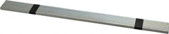 Made in USA - 12" Long, Zinc-Plated Oversized Key Stock - C1045 Steel - Strong Tooling