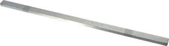 Made in USA - 12" Long, Zinc-Plated Oversized Key Stock - C1045 Steel - Strong Tooling