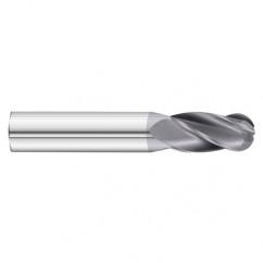 27/64 x 1 x 2-3/4 4 Flute Ball Nose  End Mill- Series 3200SD - Strong Tooling