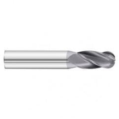 27/64 x 1 x 2-3/4 4 Flute Ball Nose  End Mill- Series 3200SD - Strong Tooling