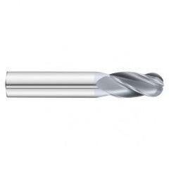 31/64 x 1 x 3 4 Flute Ball Nose  End Mill- Series 3200SD - Strong Tooling