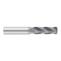 20mm Dia. x 125mm Overall Length 4-Flute 1.5mm C/R Solid Carbide SE End Mill-Round Shank-Center Cut-TiAlN - Strong Tooling