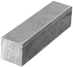 Value Collection - 2-3/4 Inch Square x 12 Inch Long, Aluminum Square Bar - +/- 0.25 Inch Tolerance, Alloy 6061 - Strong Tooling