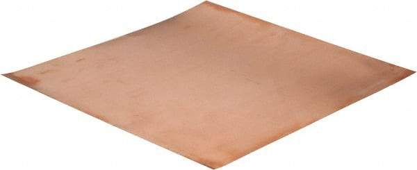 Value Collection - 0.01 Inch Thick x 12 Inch Square, Copper Sheet - Alloy 110 - Strong Tooling