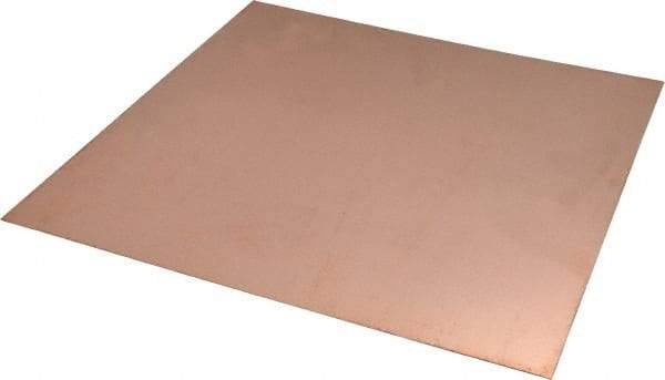 Value Collection - 0.032 Inch Thick x 36 Inch Wide x 48 Inch Long, Copper Sheet - Alloy 110 - Strong Tooling