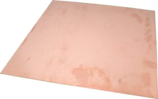 Value Collection - 0.032 Inch Thick x 12 Inch Square, Copper Sheet - Alloy 110 - Strong Tooling