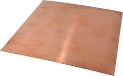 Value Collection - 1/16 Inch Thick x 12 Inch Square, Copper Sheet - Alloy 110 - Strong Tooling