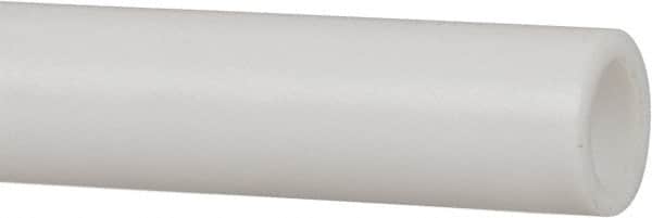 Made in USA - 3/8 Inch Outside Diameter x 5 Ft. Long, Plastic Round Tube - PTFE (Virgin), +/- 0.025 Inch Tolerance - Strong Tooling