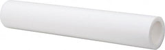 Made in USA - 3 Inch Outside Diameter x 6 Ft. Long, Plastic Round Tube - PTFE (Virgin), +/- 0.050 Inch Tolerance - Strong Tooling