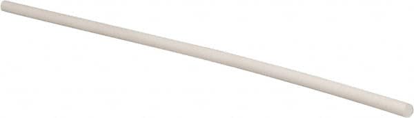 Made in USA - 1' Long, 1/2" Diam, PTFE (Glass-Filled) Plastic Rod - +0.005 Inch Length Tolerance - Strong Tooling