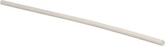 Made in USA - 4' Long, 1/4" Diam, PTFE (Glass-Filled) Plastic Rod - +0.003 Inch Length Tolerance - Strong Tooling