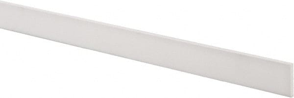 USA Sealing - 1' x 1" x 1/8" White PTFE (Virgin) Rectangular Bar - Strong Tooling