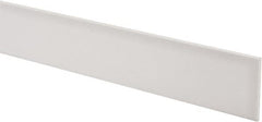 Made in USA - 3 Ft. Long x 2 Inch Wide x 1/8 Inch High, Virgin PTFE, Rectangular Plastic Bar - White, +/- 0.060 Tolerance - Strong Tooling