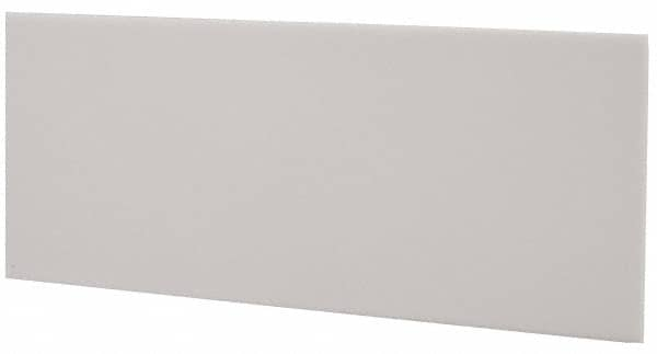 Made in USA - 4 Ft. Long x 4 Inch Wide x 1/8 Inch High, Virgin PTFE, Rectangular Plastic Bar - White, +/- 0.060 Tolerance - Strong Tooling