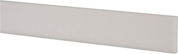 Made in USA - 1 Ft. Long x 1 Inch Wide x 3/16 Inch High, Virgin PTFE, Rectangular Plastic Bar - White, +/- 0.060 Tolerance - Strong Tooling