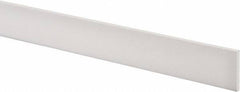 Made in USA - 1 Ft. Long x 1-1/2 Inch Wide x 3/16 Inch High, Virgin PTFE, Rectangular Plastic Bar - White, +/- 0.060 Tolerance - Strong Tooling