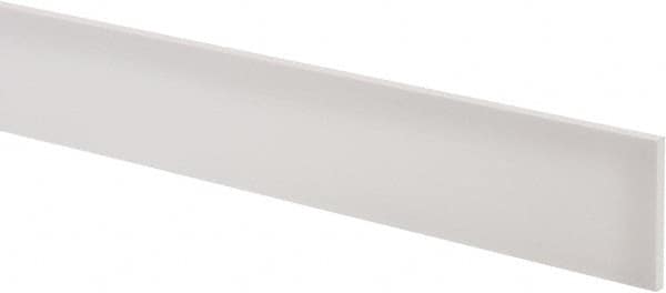 USA Sealing - 2' x 2" x 3/16" White PTFE (Virgin) Rectangular Bar - Strong Tooling