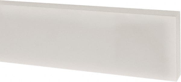 USA Sealing - 1' x 1" x 1/4" White PTFE (Virgin) Rectangular Bar - Strong Tooling