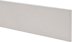 Made in USA - 1 Ft. Long x 4 Inch Wide x 1/4 Inch High, Virgin PTFE, Rectangular Plastic Bar - White, +/- 0.060 Tolerance - Strong Tooling